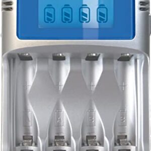 Cargador de pilas VARTA AA/AAA recargables con LCD y cable USB