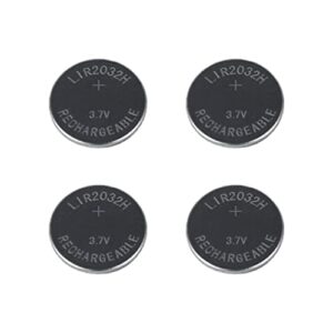 Pilas recargables de litio Girafus 4 x LIR2032 - Reemplaza CR2032 - 3.7V / 70mAh