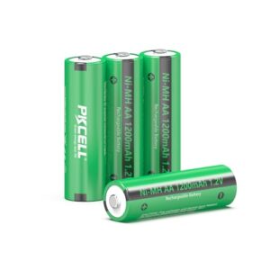 Pilas recargables AA Nimh 1.2V 1200mAh de PKCELL para lámparas solares - Juego de 4