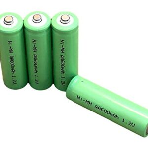Pilas recargables de luz solar Dunamis AA 600 mAh - Paquete de 4 unidades