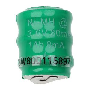 Pilas botón recargables V80H de vhbw - NiMH, 80mAh, 3.6V