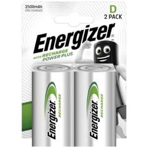 Baterías recargables Energizer HR20, 2500 mAh - Pack de 2