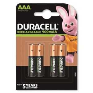 Pack de 4 Pilas Recargables Duracell Ultra AAA 1,2V - 900mAh