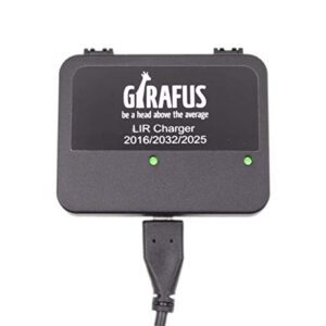Cargador de batería para pilas botón recargables LIR 2032/2016/2025 de Girafus