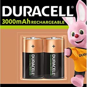 Pilas recargables Duracell C 3000 mAh HR14/DC1400 (1 blíster de 2 baterías)