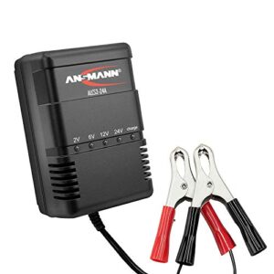 Cargador de batería ANSMANN para vehículos pequeños - 2V, 6V, 12V y 24V - Desde 1,3 Ah - Corriente de carga 300mA - 900mA