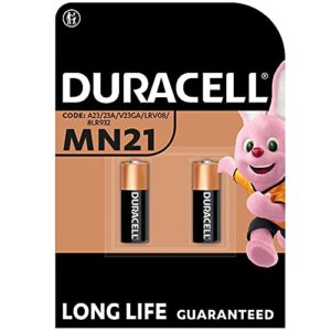 Pilas alcalinas Duracell MN21 de 12V - Paquete de 2 unidades para mandos a distancia y sistemas de seguridad