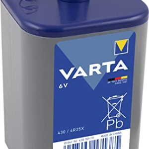 Batería Varta 430 Longlife 4R25x - 6V, 7.5Ah, ZN/CL - Azul - 115x67x67mm