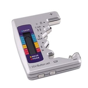 Comprobador de batería Gain Express para pilas recargables - Mostrador de carga para pilas C, AA, AAA, D, N, 9V 6F22 1.5V