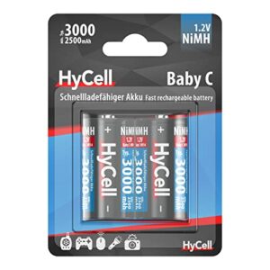Pilas recargables HYCELL 5035302 - Baby C, 3000mAh, 2 unidades