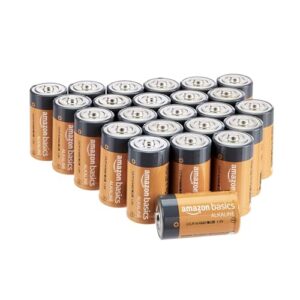 Pilas alcalinas tipo C Amazon Basics: Paquete de 24 unidades