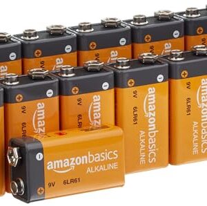 Pilas alcalinas de 9V Amazon Basics: paquete de 12, ideal para uso diario