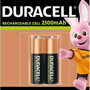Pilas recargables Duracell AA de 2500 mAh - Blíster de 2 unidades
