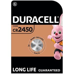 Pila de botón de litio Duracell 2450 de 3 V para llaves, básculas y dispositivos médicos
