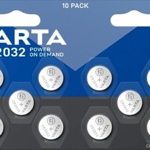 Pilas de Botón CR2032 VARTA: Paquete de 10, Power on Demand, 3V, para Smart Home y llaves de coche [Exclusivo en Amazon]