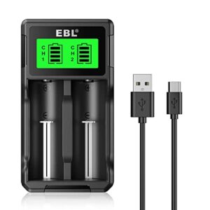 Cargador de Pilas EBL LCD para AA AAA y Baterías de Litio - Inicio Marca