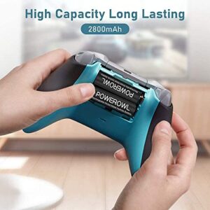 POWEROWL: Cargador y 8 Pilas AA Recargables, Universal para Pilas AA AAA C D y 3.7v