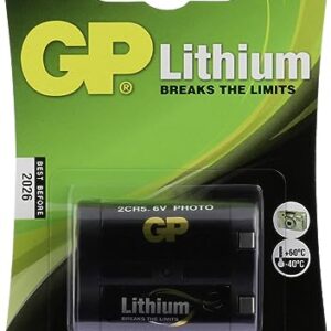 Pilas de litio GP Batteries 2CR5 6V - Negro, Ampolla -40-60 °C