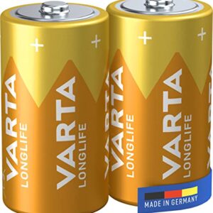 Pilas VARTA C Baby: Paquete de 2, Alcalinas, 1,5V - Ideal para mandos a distancia y relojes - Made in Germany