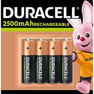 Batería recargable Duracell Recharge Turbo NiMH 2500 mAh, 12 V, AA