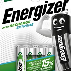 Pilas AAA recargables Energizer: Pack de 4, 800 mAh, precargadas