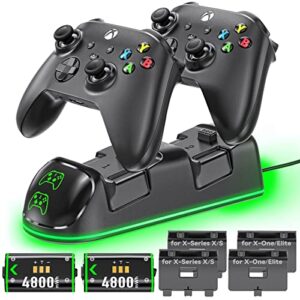 Cargador OIVO para Xbox con 2 Baterías Recargables y Base de Carga - Xbox Series/One X/S/Elite Mando