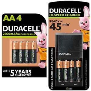 Cargador de Pilas Duracell: Recarga en 45 minutos con 6 AA + 2 AAA