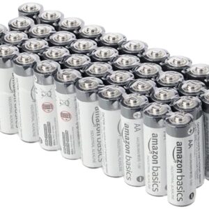 Pilas alcalinas AA de Amazon Basics: Pack de 40 unidades para uso industrial