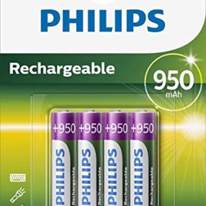 Pilas Recargables Philips AAA NiMH 1.2V - 1000 Recargas - 950mAh