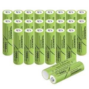 Pilas recargables AAA HR03 de 300 mAh para luces solares de jardín - Paquete de 24 (Inicio)