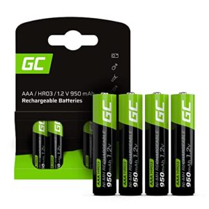 Baterías Recargables AAA Ni-MH 950mAh 1.2V [Juego de 4] - Green Cell
