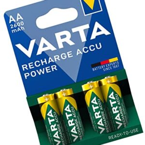 Pilas Recargables Varta HR6 - Pack de 4 AA 2600 mAh
