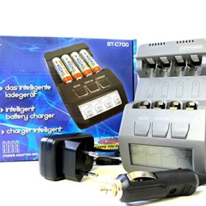 Cargador inteligente ENERpower para 4 pilas AA / AAA NiMH / NiCd (1,2 V) - Modelo BT-C700