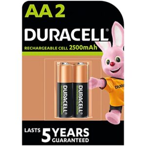 Batería recargable Duracell 2xAA 2400mAh - Universal y multiuso