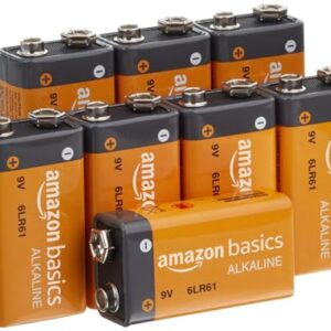 Pilas alcalinas de 9 voltios Amazon Basics: paquete de 8 unidades