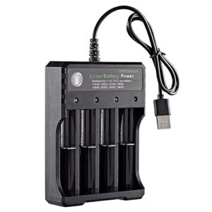 Cargador 18650 de 4 Ranuras para Baterías Recargables Li-Ion - Inicio LED Cargador Inteligente