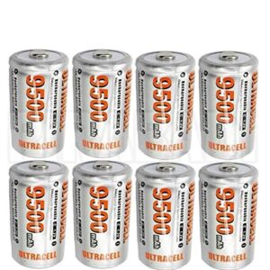 Lote de 8 pilas recargables C R14 LR14 de ACCUS - Ni-MH, Ni-Mh